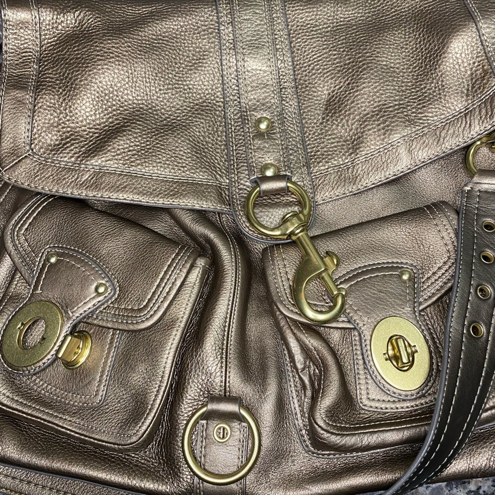 AUTHENTIC COACH TATTERSALL MESSENGER BAG XL